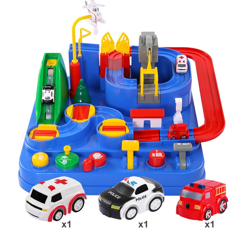 Kinderen Rail Auto Speelgoed Racing Trein Tracks Adventure Handleiding Cars Tafel Spel Puzzel Speelgoed Voor Kinderen Huis Play Game