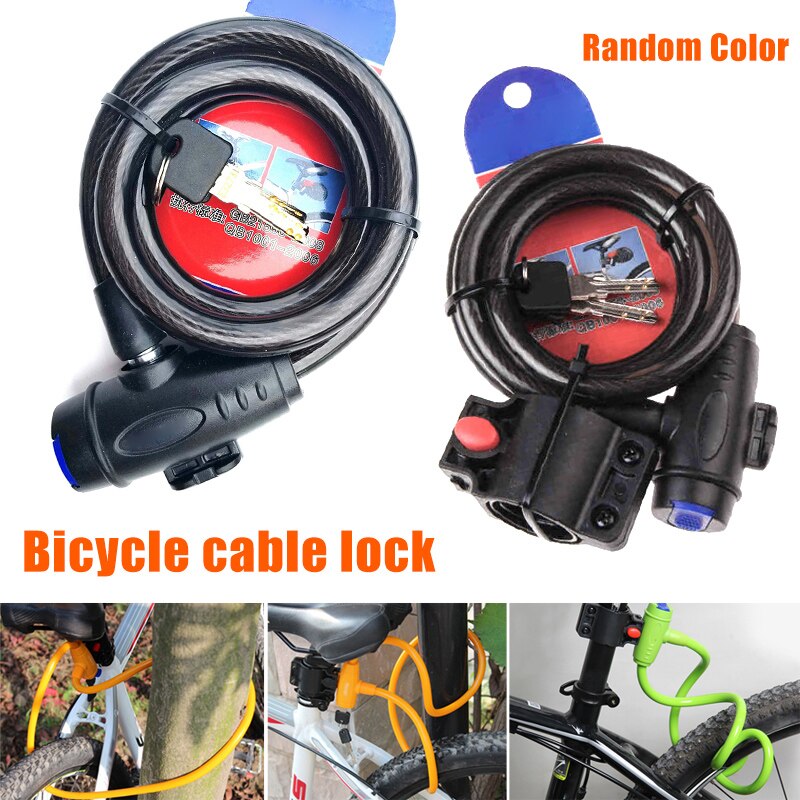 Bike Lock Anti Diefstal Fietsaccessoires Staaldraad Security Fiets Kabel Lock Road Motorcycle Bike Apparatuur H-Best