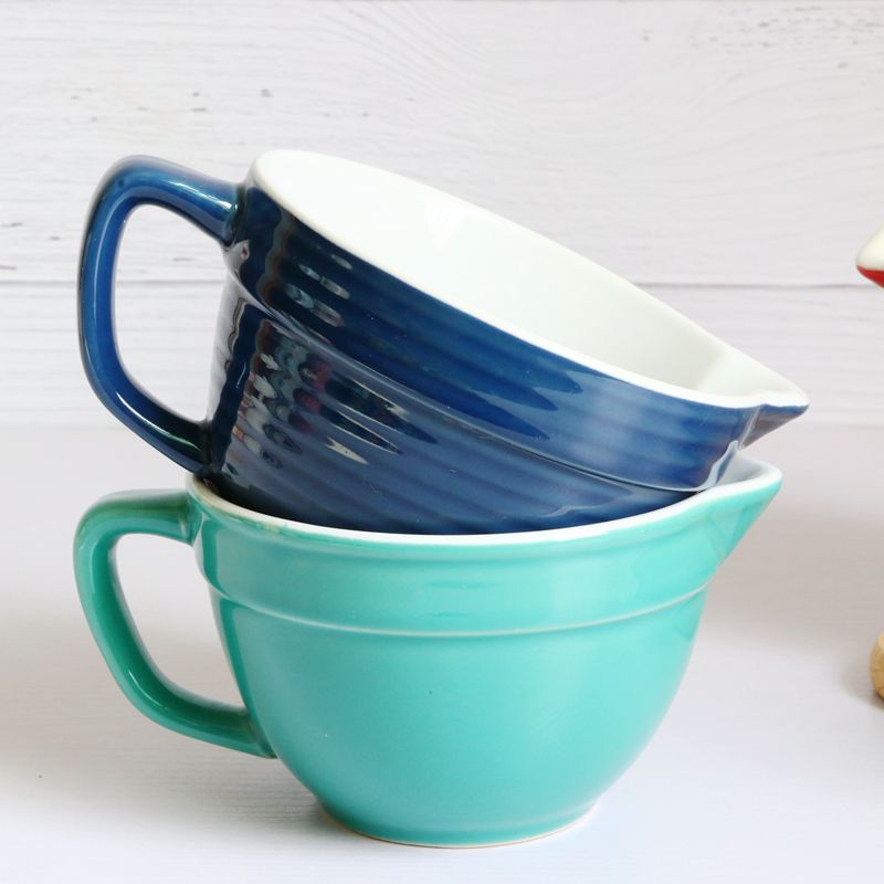 Cuenco de cerámica para fruta, Bol para sopas y ensaladas, cocina, jarra de leche, tazón mezclador de huevo, tazas de café, taza de leche, Espumador de leche