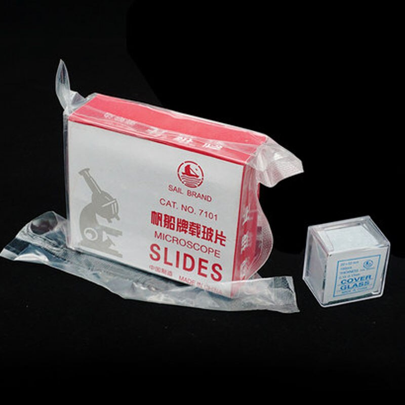 NewScope 50 pcs Microscope Slides and 100 pcs Cover Glass for Preparation of Specimen Microscope Slides Glass Cover Slips