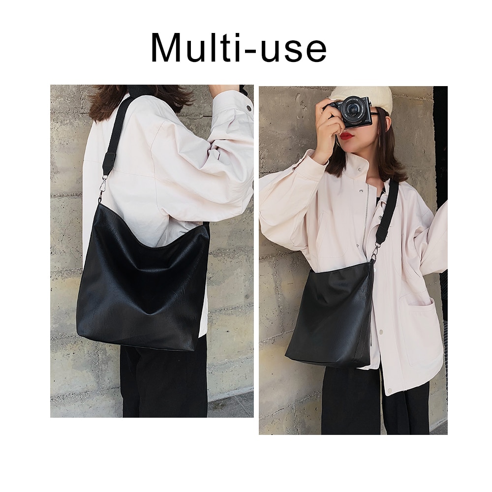 Pu Leather Women Shoulder Bags Winter Female Casual Crossbody Bag Office Ladies Messenger Bag