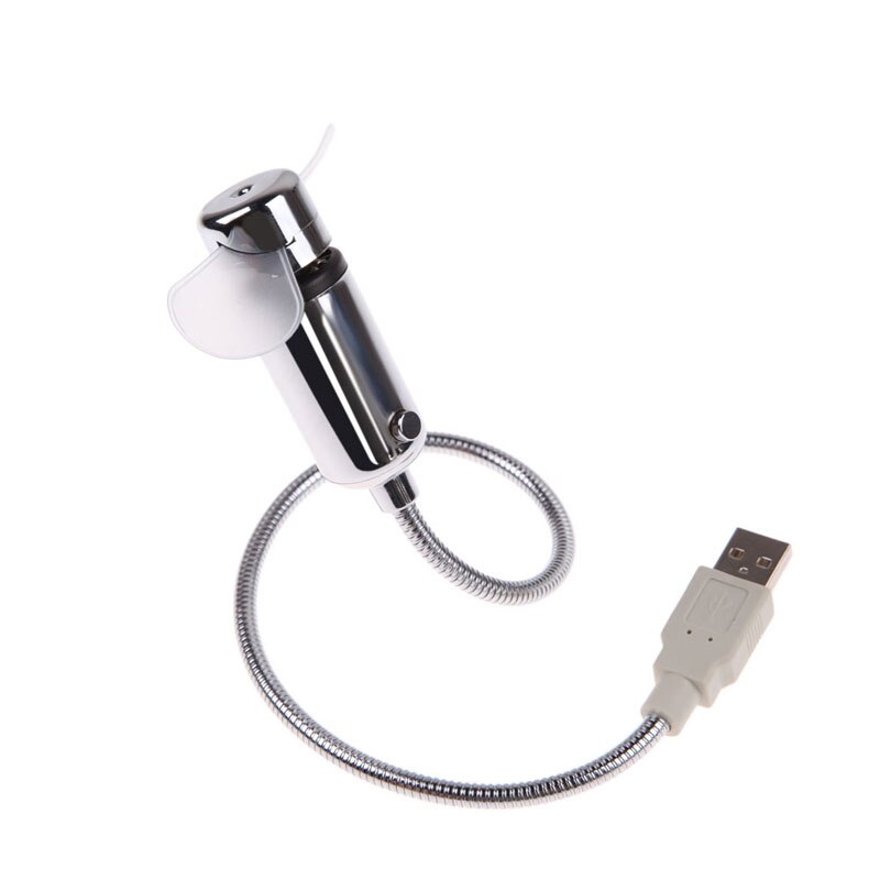 Gadget USB durevole regolabile Mini ventilatore flessibile luce a LED ventilatore USB orologio da tavolo orologio da tavolo Cool Gadget Time Display