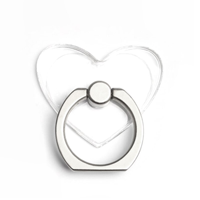 Finger Ring Telefon Halfter Stehen für praktisch Tablette pc Universal- Blume/Katze bilden Multifunktionale Ring Halfter: Liebe-transparent