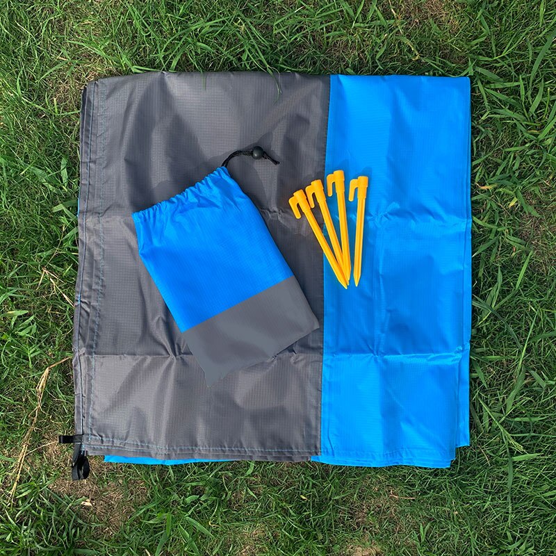 Esterilla de playa resistente al agua, manta con bolsillo para exteriores, portátil, Picnic, Camping, colchón, almohadilla para dormir, 2x2,1 m