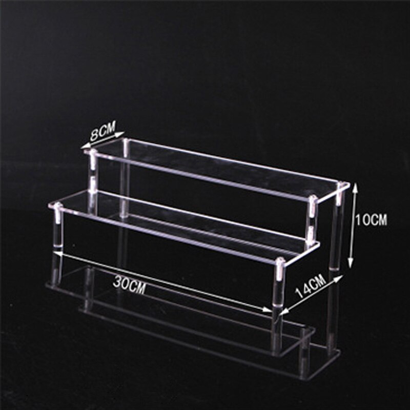 1/2/3 Tiers Clear Acrylic Toys Car Mold Organizer Showing Jewelry Display Shelf Shoes Rack Sunglasses Storage Bag Display Stand