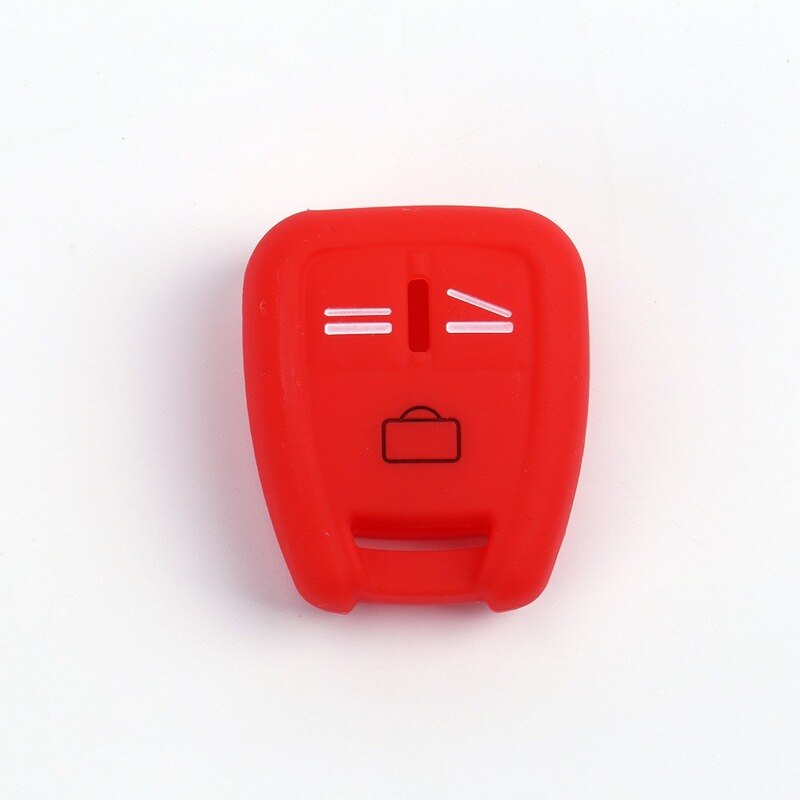 Silicone Auto Sleutel Cover Fob Skin Case Voor Opel Vectra C Astra Zafira Vectra B Fronton Tigra Omega Signum Frontera auto Styling: Rood