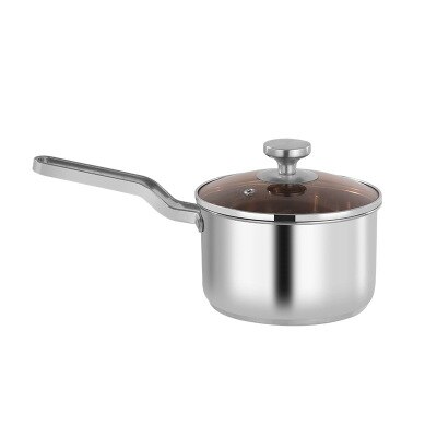 304 rustfritt stål gryte suppe gryte meieri gryte og nudler bløtlegging i sovesal kjøkken melk pottemaker kjøkken verktøy: D / 16cm