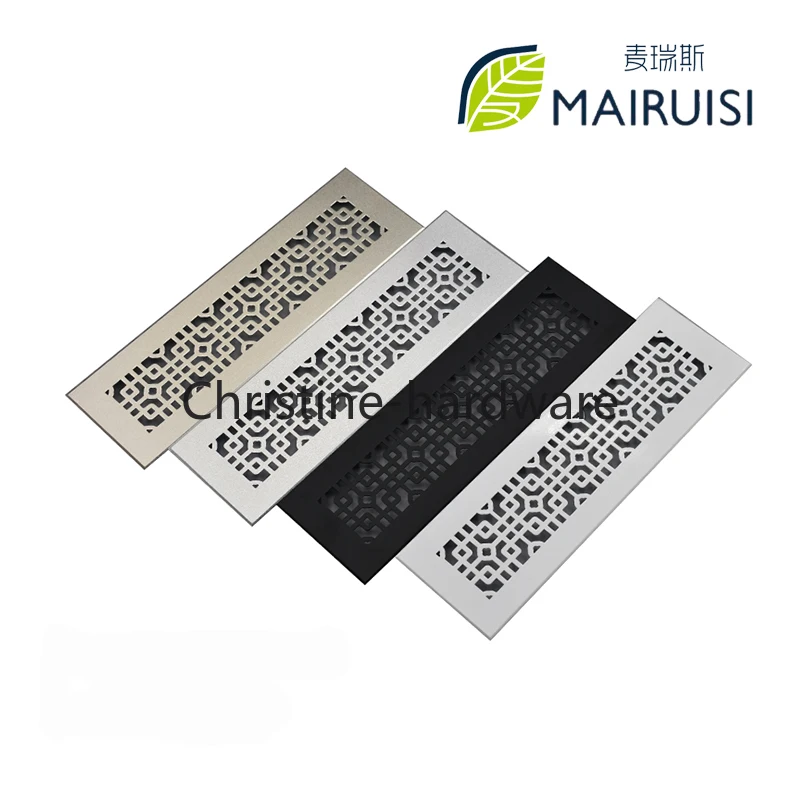 Aluminum Alloy Air Vent Ventilation Sheet Snowflake Honeycomb Perforated Sheets Closet Ventillation Grille Vents Hole Grille: Beige / 8mm / 25mm