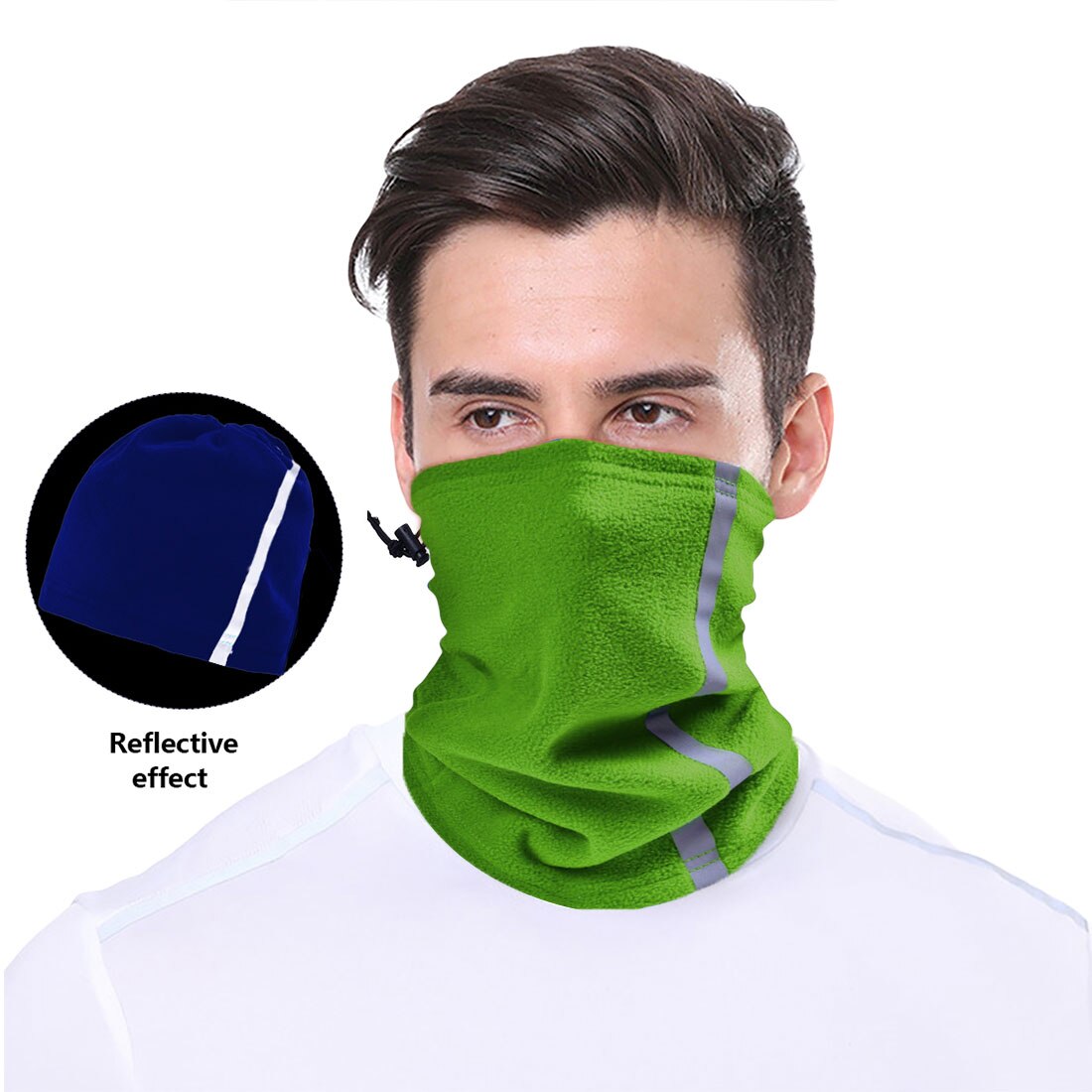 esquí hombres mujeres Bandana de invierno senderismo tapa la cara de esquí Snowboard cuello polaina de ciclismo bicicleta de la bufanda del tubo de senderismo: green 3