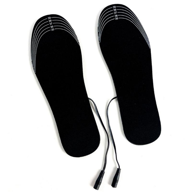 USB Cutable Heating Insole Electric Heating Foot Warming Insole Chargings Heating Washable Insole Winter Shoes Boots Pad