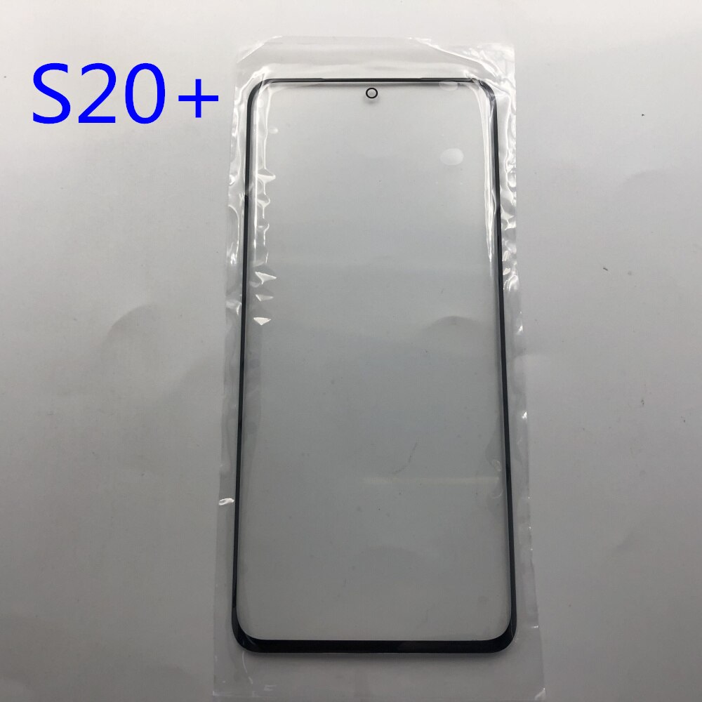 Schermo di vetro di Ricambio Per Samsung Galaxy S8 S9 Più Display LCD Touch Anteriore Esterno Lente Esterna S10 S10 + S20 s20 + Adesivo: S20  Plus