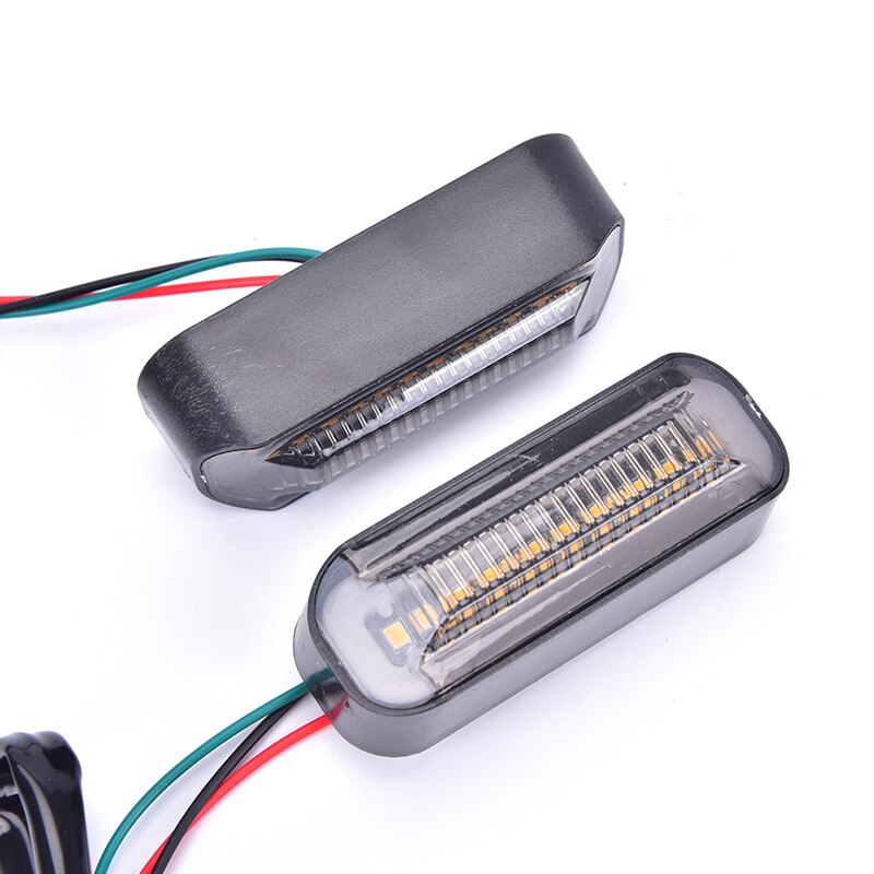 LED Turn Signals Motorcycle Turn Signals Light DRL Flowing Motorcycle Flasher Blinker Stop Tail Lamp Universal M10 Brake Light