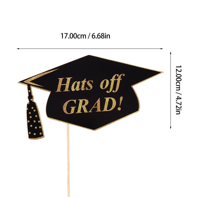 20pcs Handheld Graduation Shooting Props Party Photography Props Photo Supplies
