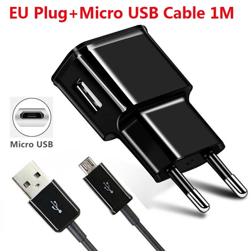 Teléfono Micro USB Cable cargador para Samsung J2 J3 J5 J7 Redmi Note 4 5 5A Pro LG K4 K8 K10 Android USB cargador de Cable: Charger Cable Black