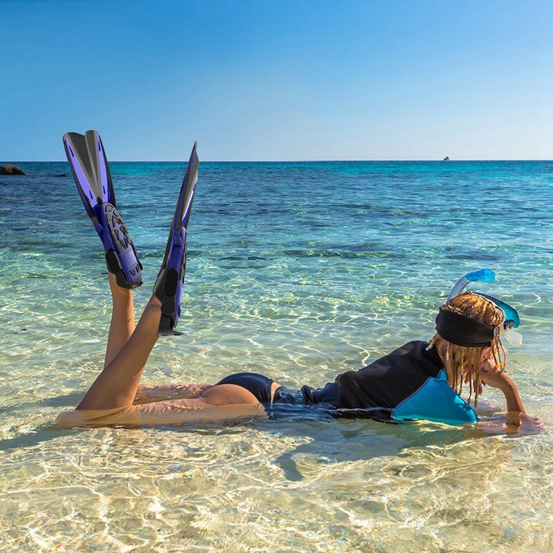 Simfenor vuxen justerbara bärbara flexibla simfötter skor fotkläder snorkling simning & dykning