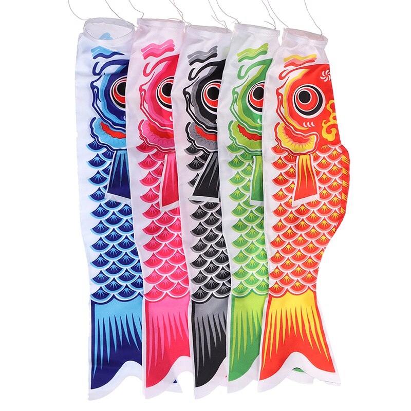 55cm Japanese Carp Windsock Streamer Fish Flag Colorful Wind Sock Flag Toys