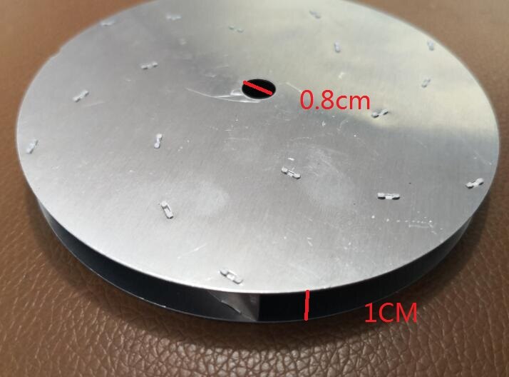 Vacuum Cleaner Parts aluminum fan blade 5-blade Flat impeller 10.6cm for motors