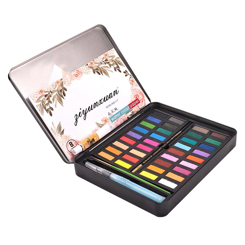 Mini Aquarell Set Pocket Größe - Tragbare Wasserfarben Mit Skizzenbuch