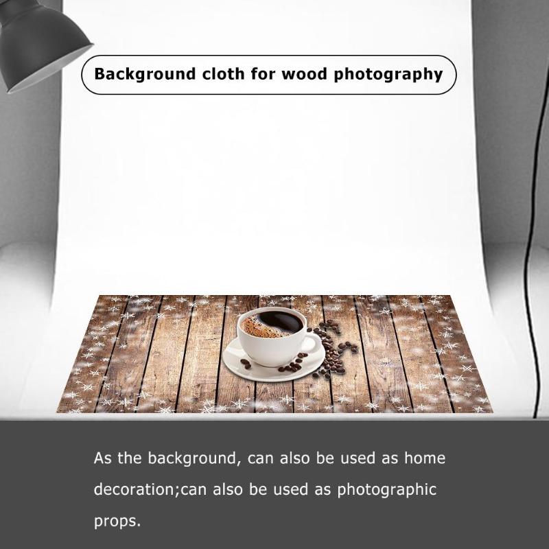 Houten Plank Snowflake Print Fotografie Achtergrond Doek Achtergrond Foto Decor