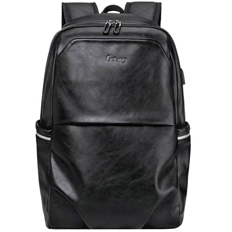 LIELANG Leather Backpack Men Waterproof Laptop Backpack Men's Travel Bag Large Stylish Boys Teenager Schoolbag Male Bagpack
