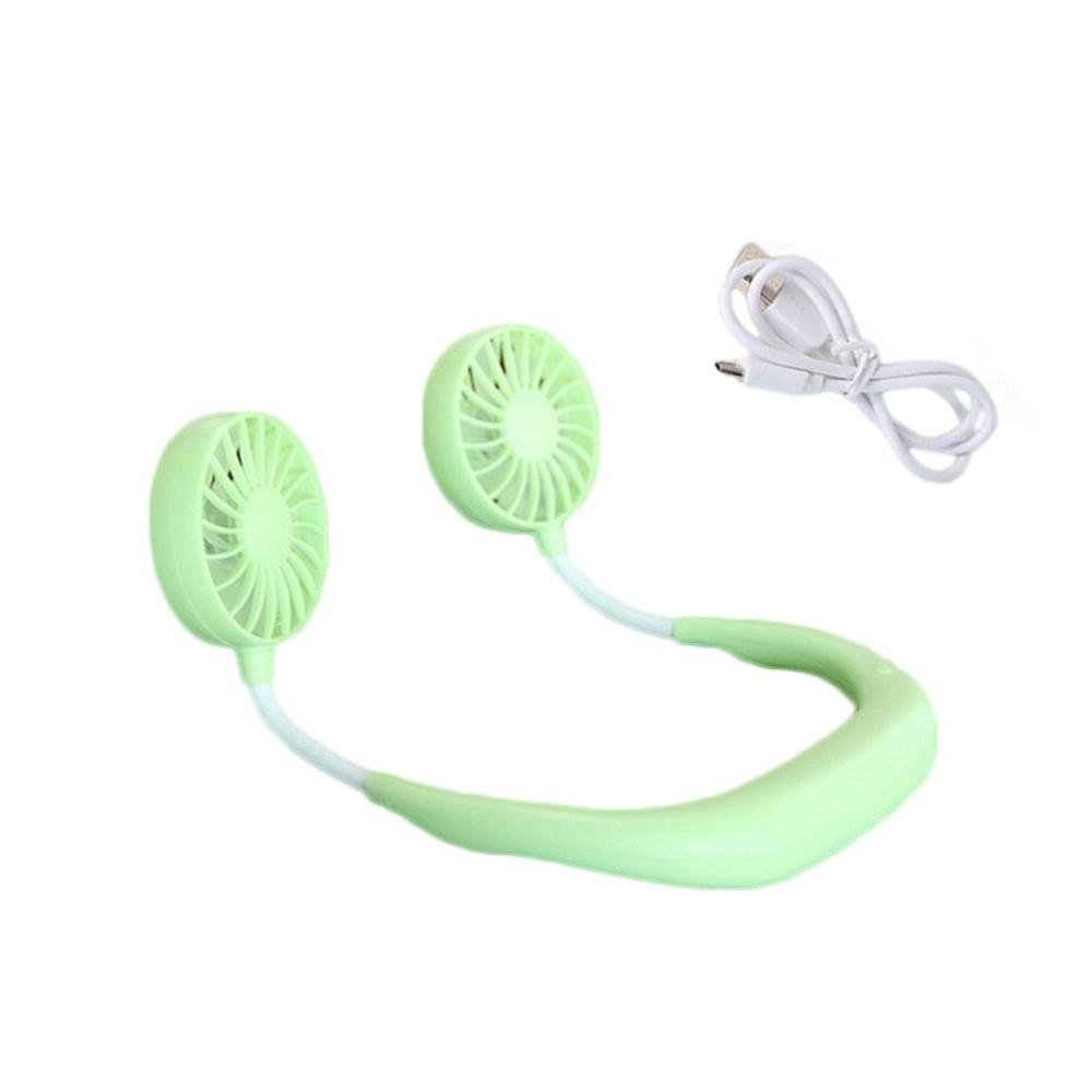 USB Portable Fan Hands Free Hanging Neck Fan Rechargeable Mini Sports Fans Mini 3 Speed Adjustable For Home Office