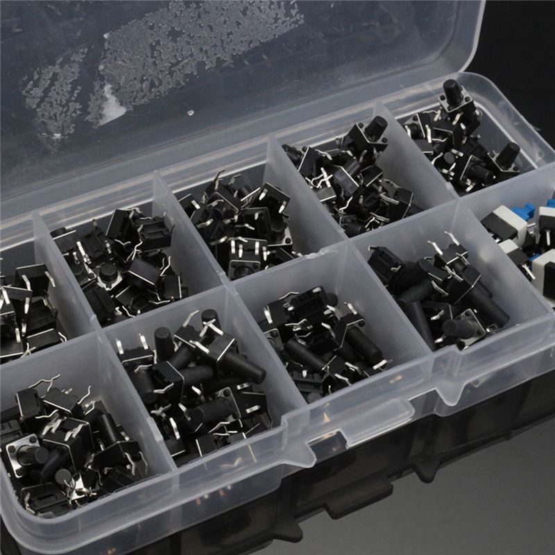 10 kinds Values 180PCS Tactile Push Button Switch micro-trigger Mini Momentary Tact Assortment