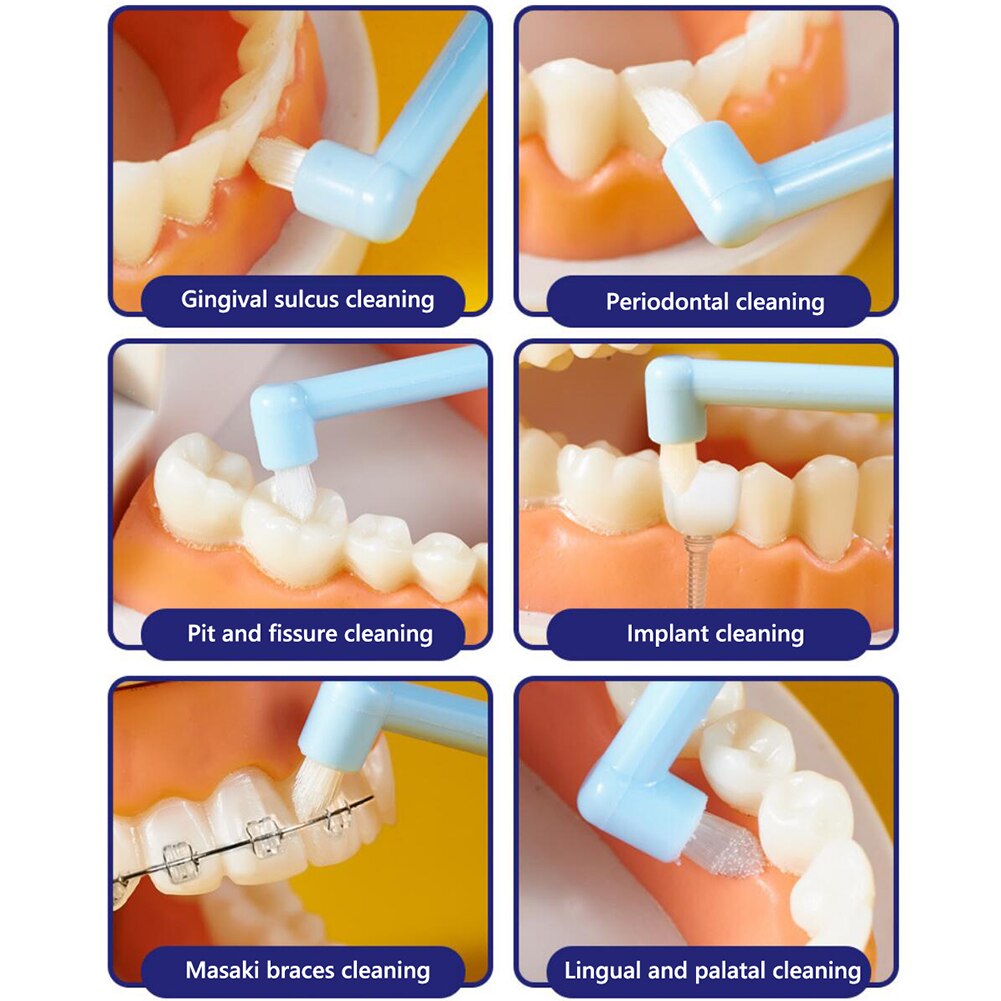 2pcs Oral Interdental Tooth Brush Small Soft Hair Correction Teeth Braces Dental Floss Oral Tooth Care