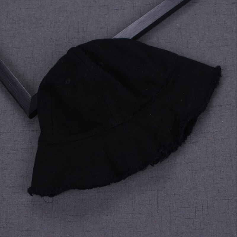 Yksivärinen harajuku bucket hat lasten ulkona ranta aurinkohattu musta keltainen panama kalastus kalastajahattu