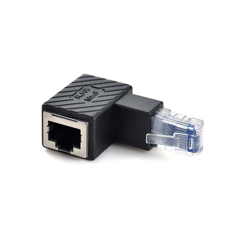 Up Down Left Right Angle Ethernet Adapter 90 Degree and 270 Degree RJ45 8P8C Ethernet Female To 8P8C Male Adapter: Down
