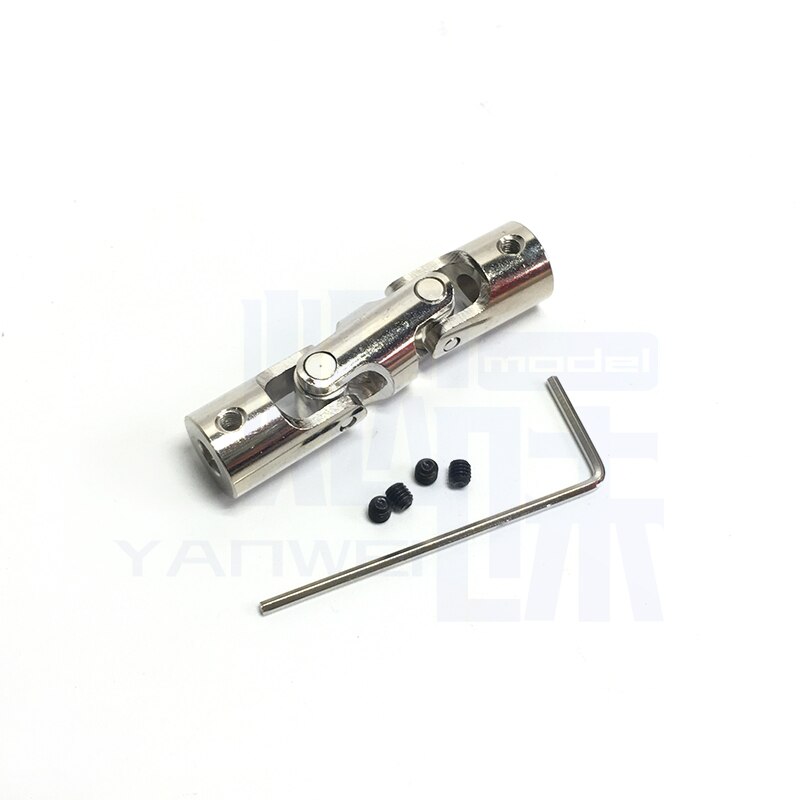 4mm/5mm/6mm/8mm/10mm Metal Three Section Universal Joint Coupling Shaft Motor Connector Coupler For Toy Car Boat Model Parts