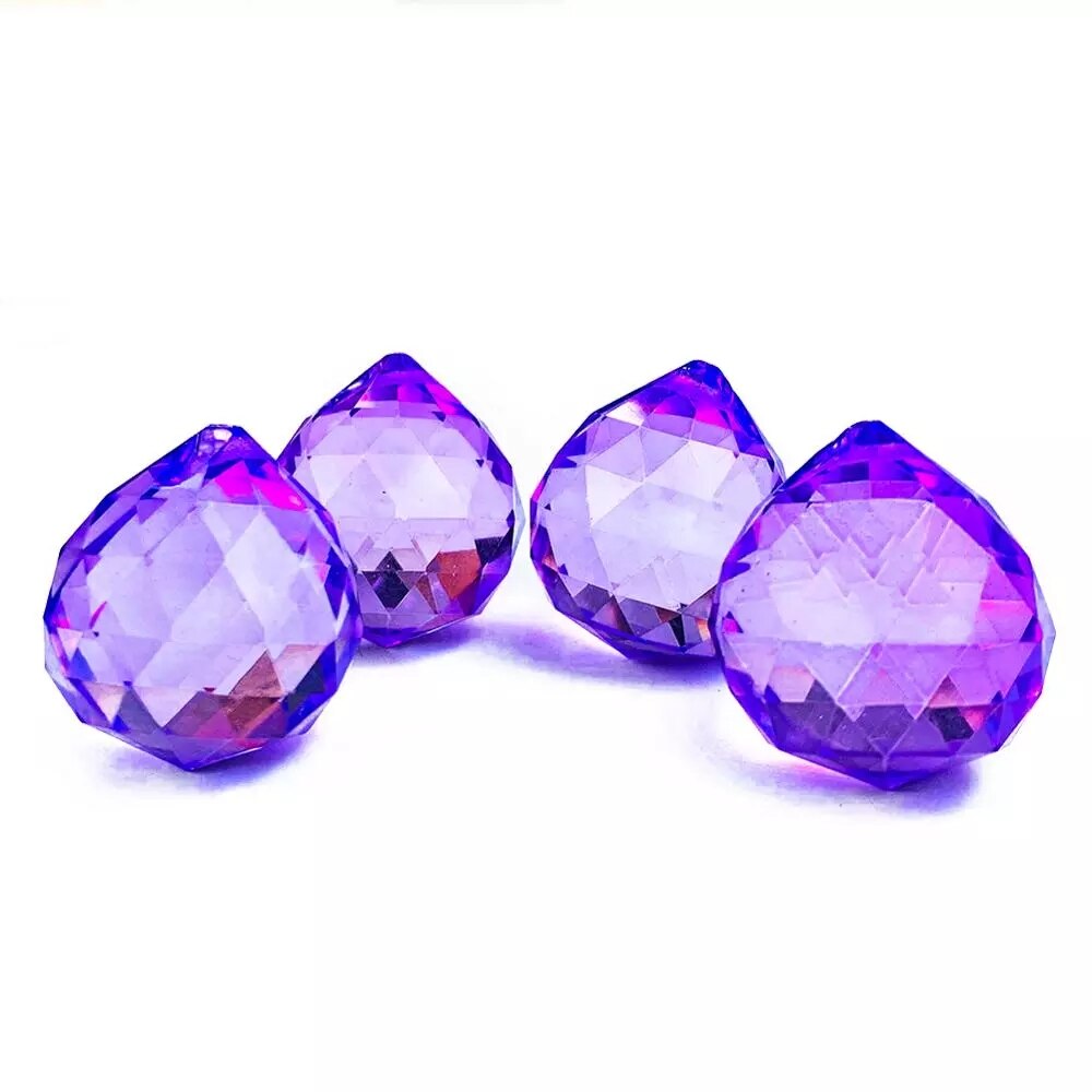 Kit 6 Prismes En Cristal 30 Mm Avec Chaînes - Attrape-soleil, Décoration Fenêtre
