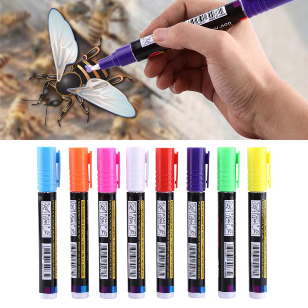 1Pcs Queen King Bee Markeerstift Marker Pen 8 Kleuren Optionele Queen Bee Onschadelijk Markering Pen Dier Bijenteelt Gereedschappen