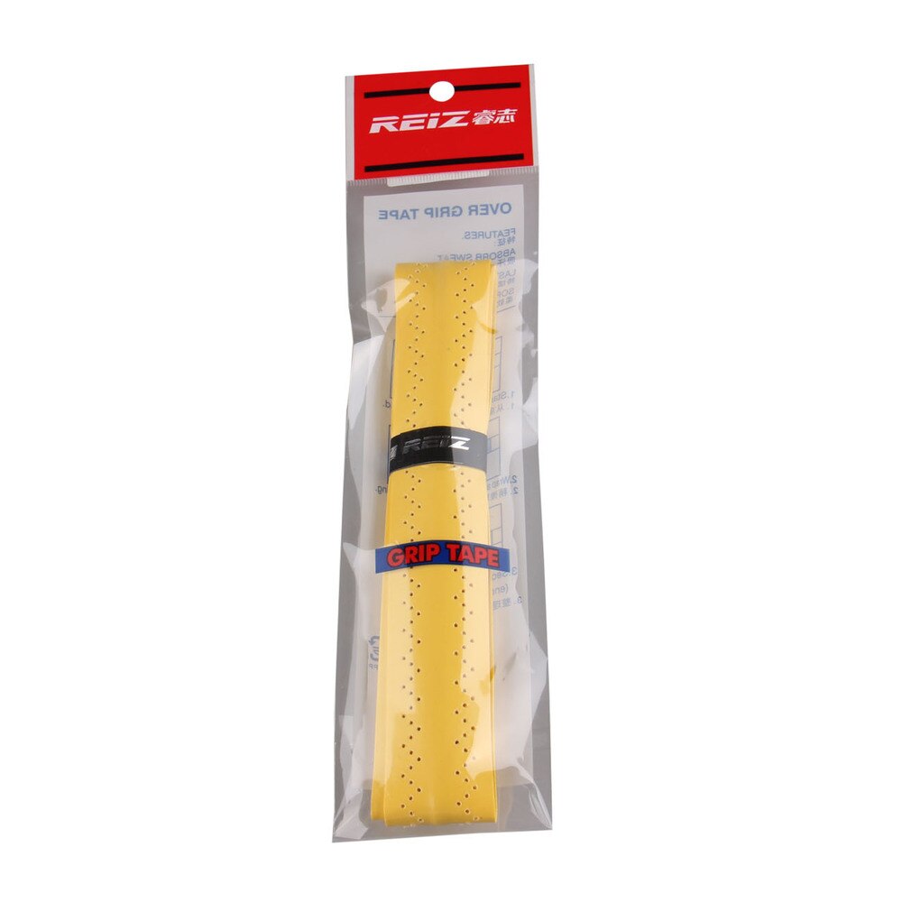 Tennis Badminton Fishing Rods Anti-slip Racket Handle Tape Overgrip Badminton Over Grip PU RZ015: Yellow