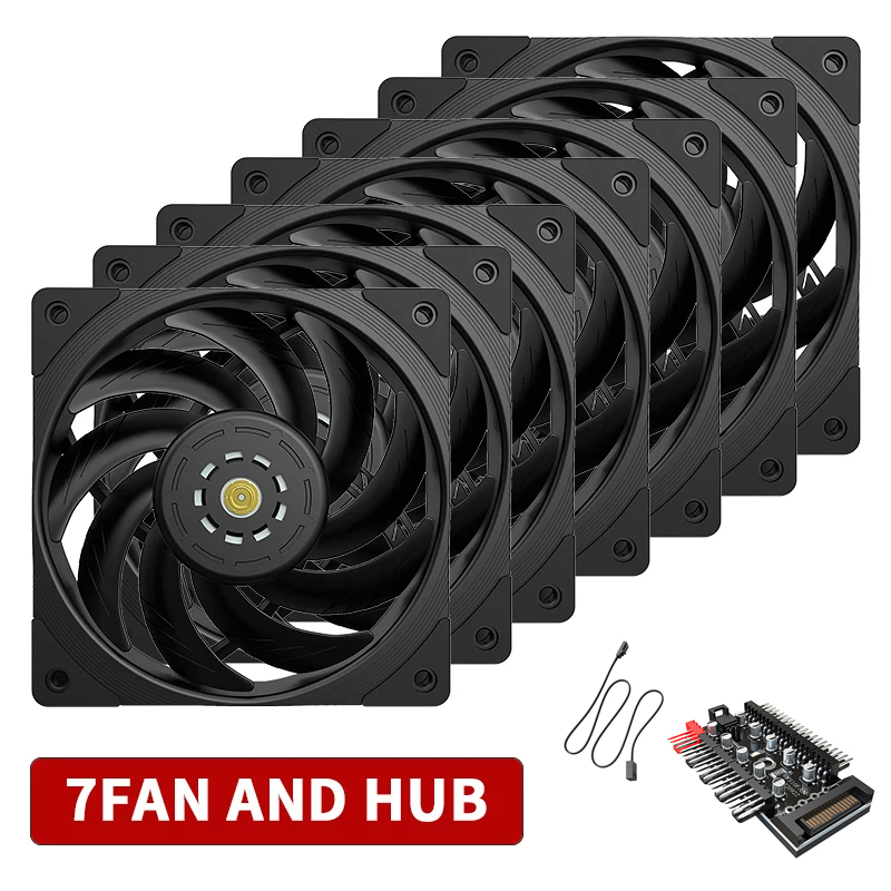 TEUCER T30 CPU Cooler Fan 2150RPM 4PIN PWM 12cm Computer Case Cooling System Fan S-FDB Bearing Silent PC Gamer CPU Cooler 120mm