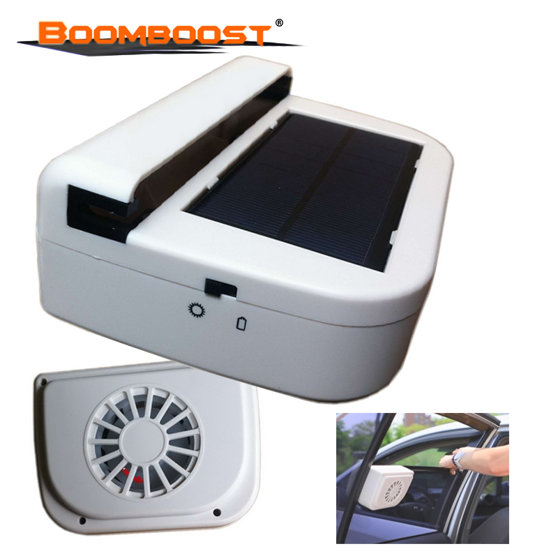 Solar powered Fan Car window auto Ventilator Cooler fan Air Vehicle Radiator