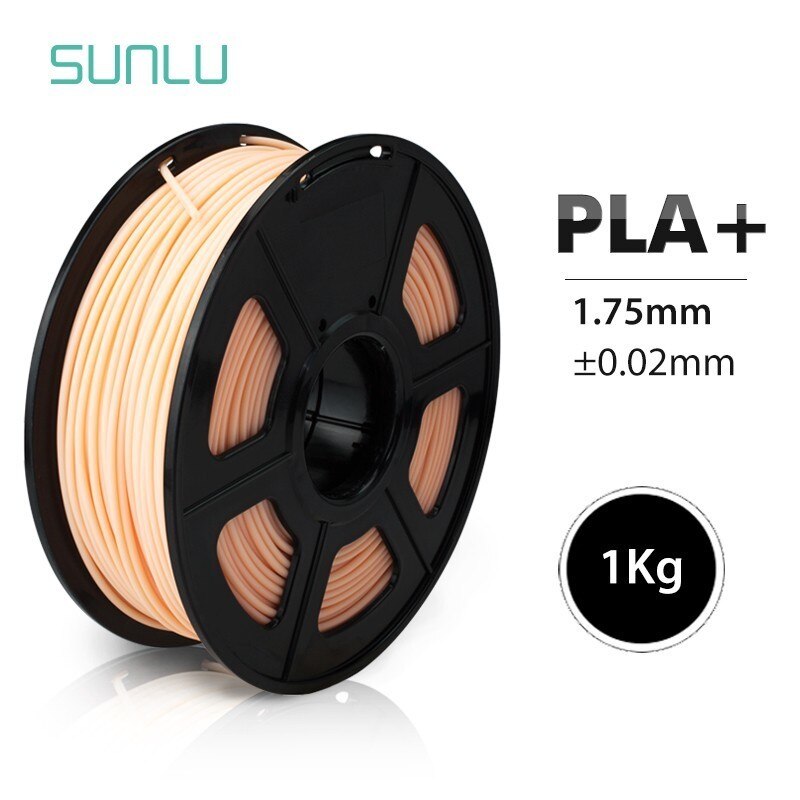 3D Printer Gloeidraad 1.75 Mm Pla + 1Kg/2.2LBS Met Spool Pla Plus Fdm Printer Filament Afbreekbaar Extruder verbruiksartikelen: PLA PLUS-SKIN