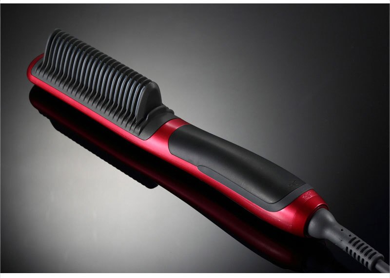 KINGDOM CARES KD-388 Electrical Hair Straightener Brush Styling Instant Quick Heating Salon Combs Curlers Hairstyling Straighter
