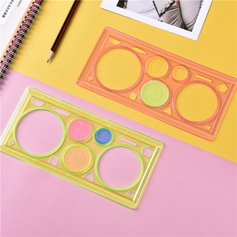 Geometric Ruler For Students Math Drawing Plastic Multifunctional Drawing Ruler Drawing Drafting Tools Learning Painting Tools