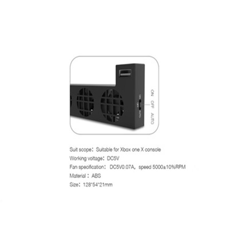 per xbox uno gioco consolle raffreddamento fan XboxONE X ospite parte posteriore temperatura controllo fan termosifone In piedi