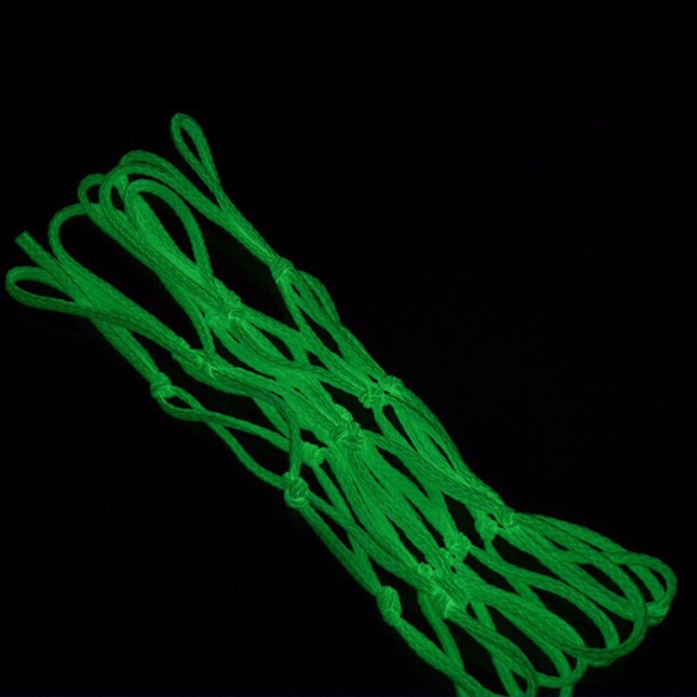 Glowing Light Shooting Training Green Luminous Basketball Net Backboard Rim Ball Mesh Nylon Standard Basketball Hoop Net