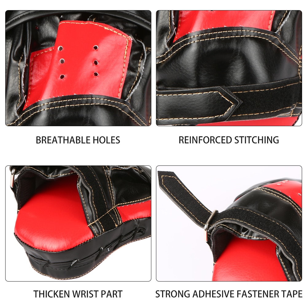2 pièces Kick boxe gants Pad poinçon cible sac hommes MMA PU karaté Muay Thai lutte libre Sanda entraînement adultes enfants équipement