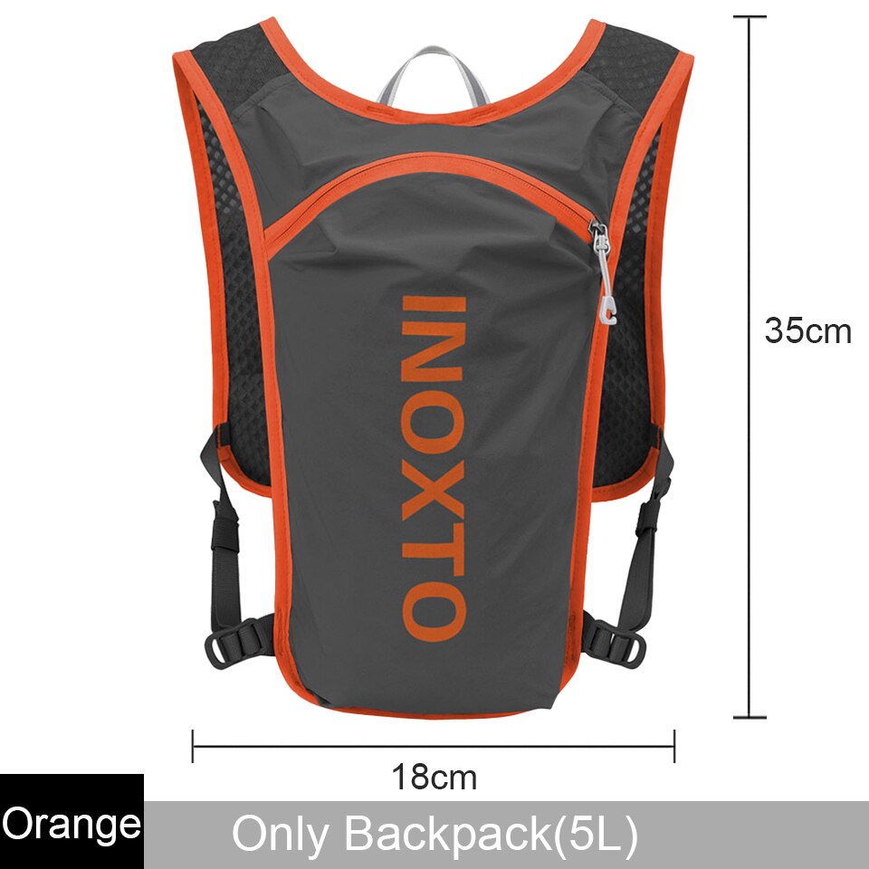 LOCAL LION 6L/5L Cycling Bag Men's Women Riding Waterproof Breathable Bicycle Backpack,Bicycle Water Bag,Bicycle helmet: D-Orange