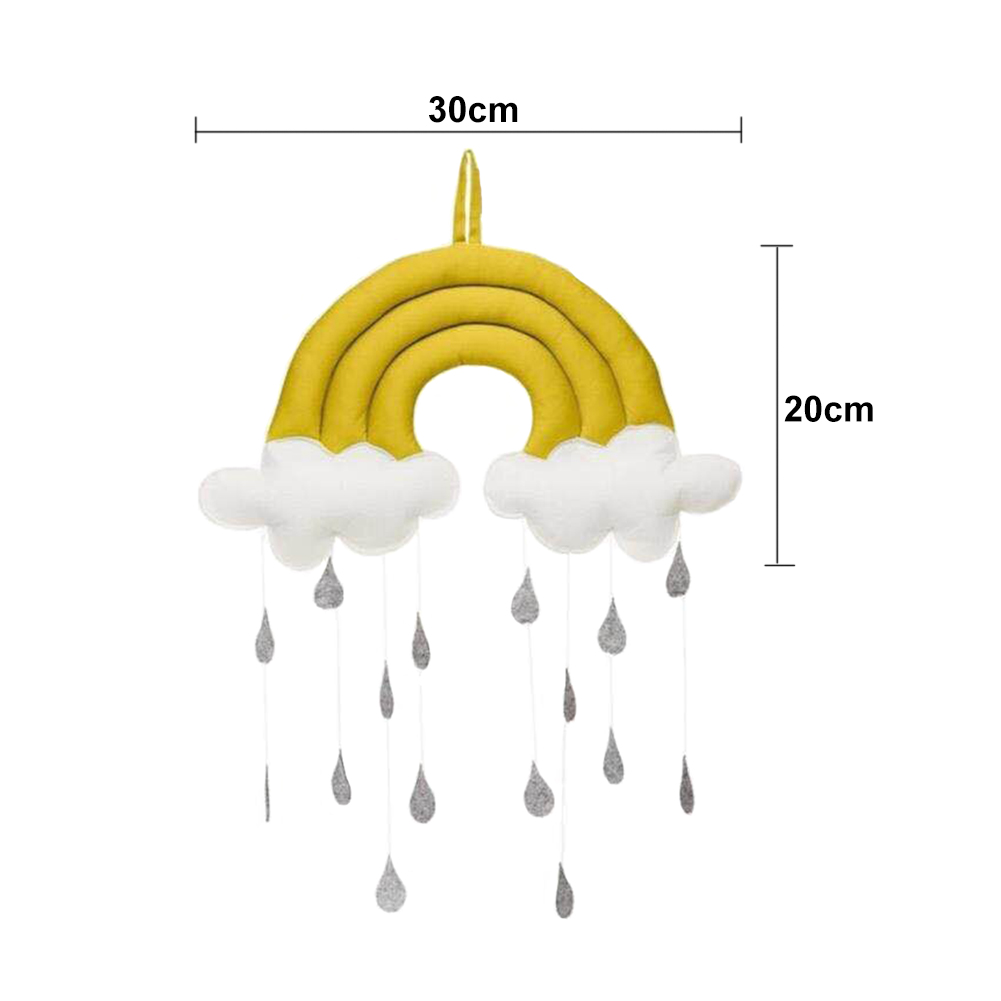 保育園かわいいテント生地ペンダントおもちゃの写真撮影クラウド雨滴携帯ハンギングギフト小道具ベビーベッドルームアクセサリー装飾