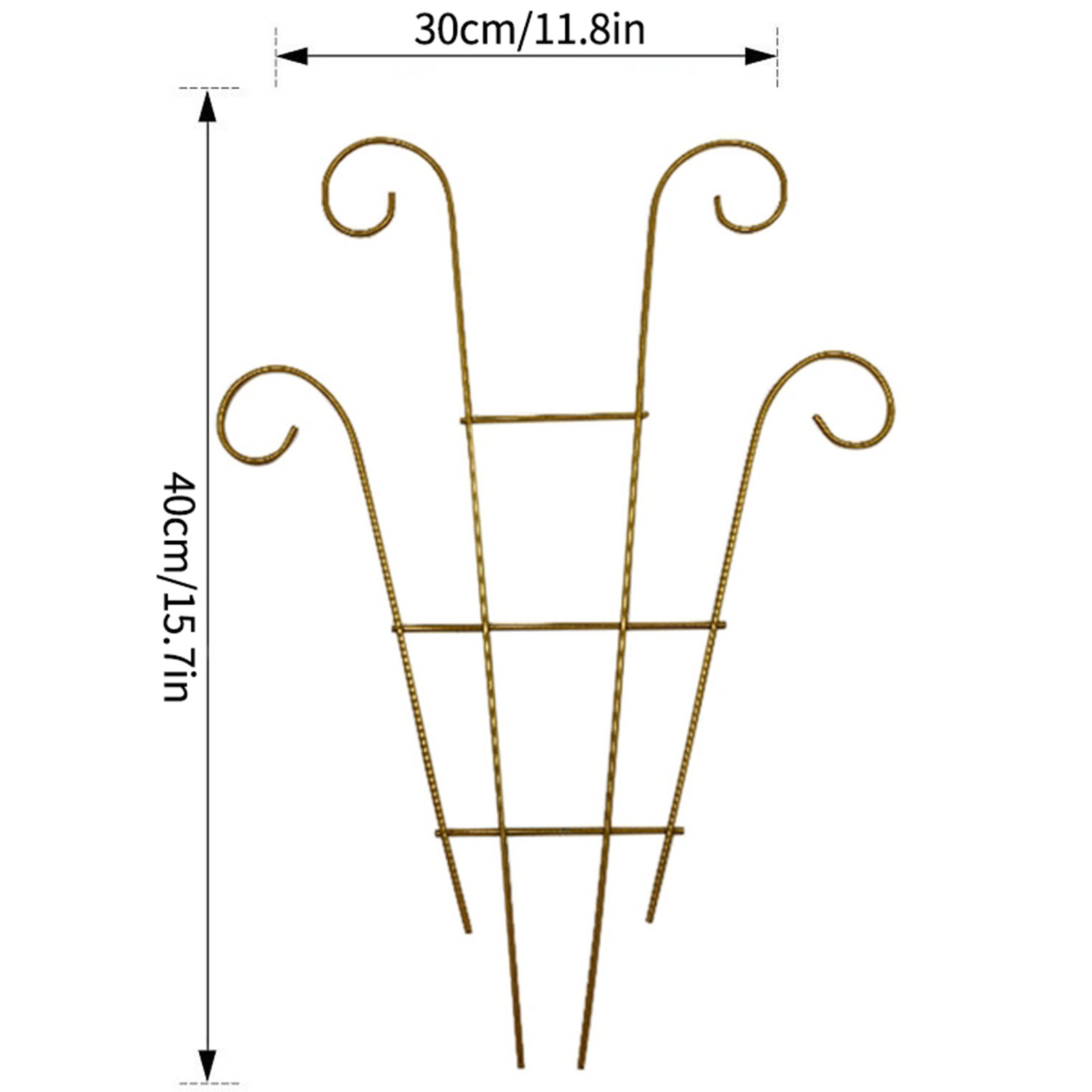 Klimplant Trellis Plant Ondersteuning Tuin Staak Stand Klimrek Ijzeren Bloem Trellis Frame Standhouder Tuin Decor: Black