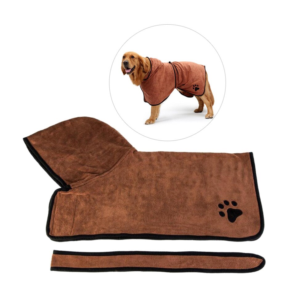 Pet Bath Towel - Microfiber - Quick Absorbent - Dog & Cat Drying Robe