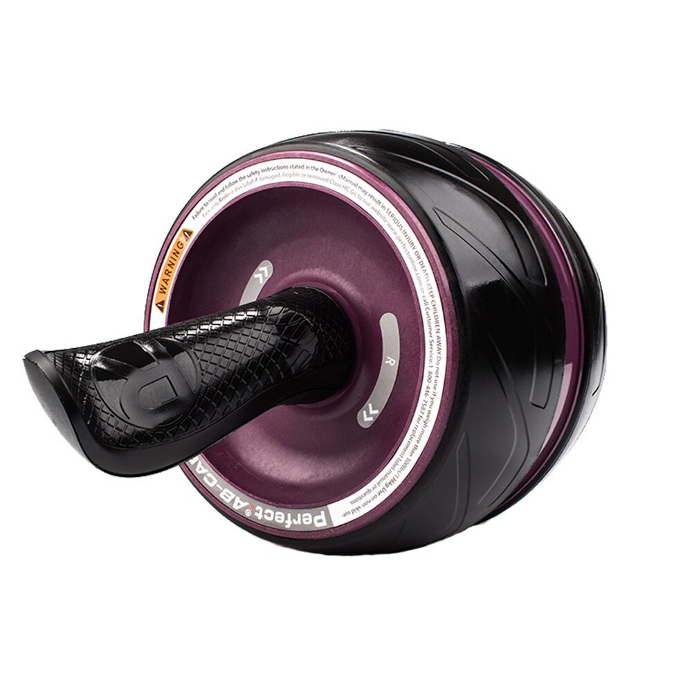 Automatic Rebound Fitness Ab Roller No Noise Abdominal With Mat Workouts Wheels For Home Gym Equipment Exercise Machin: Purple