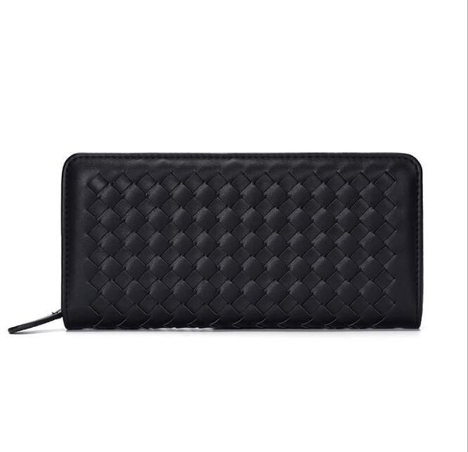 multi-card woven wallet long hand bag hand-made mobile phone bag clutch bag men and women wallet