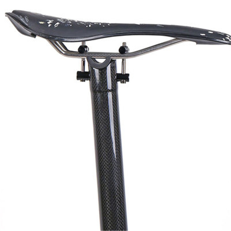 31.8 x 580mm cykel sadelpind i kulfiber til brompton foldecykel letvægts 275g t800 3k blank mat sadelpind