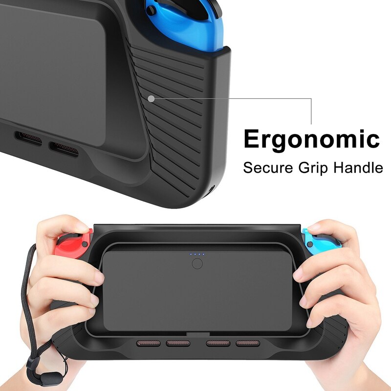 10000MAh Power Charger Case Portable Charger Stand Shell Case for Nintendo Switch Console Fast Charging