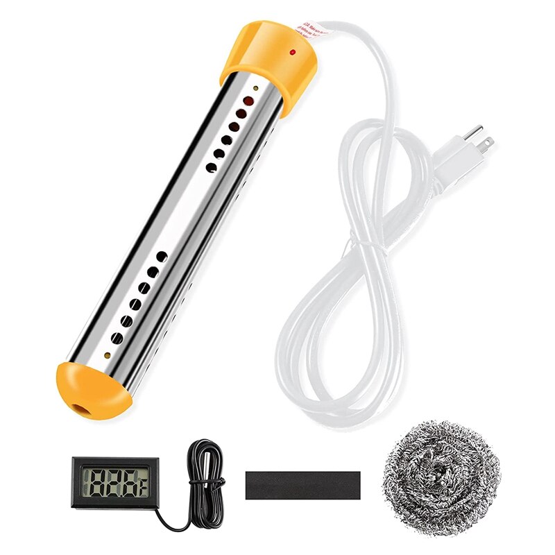 Immersion Water Heater 2000W, Portable Submersible Water Heater for Inground Pools,Bucket Heater,Inflatable Pool US Plug
